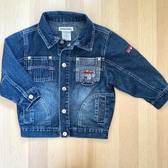 Krickets Elite Big Foot Monster Truck Denim Jean Jacket 3T - Picture 3 of 13